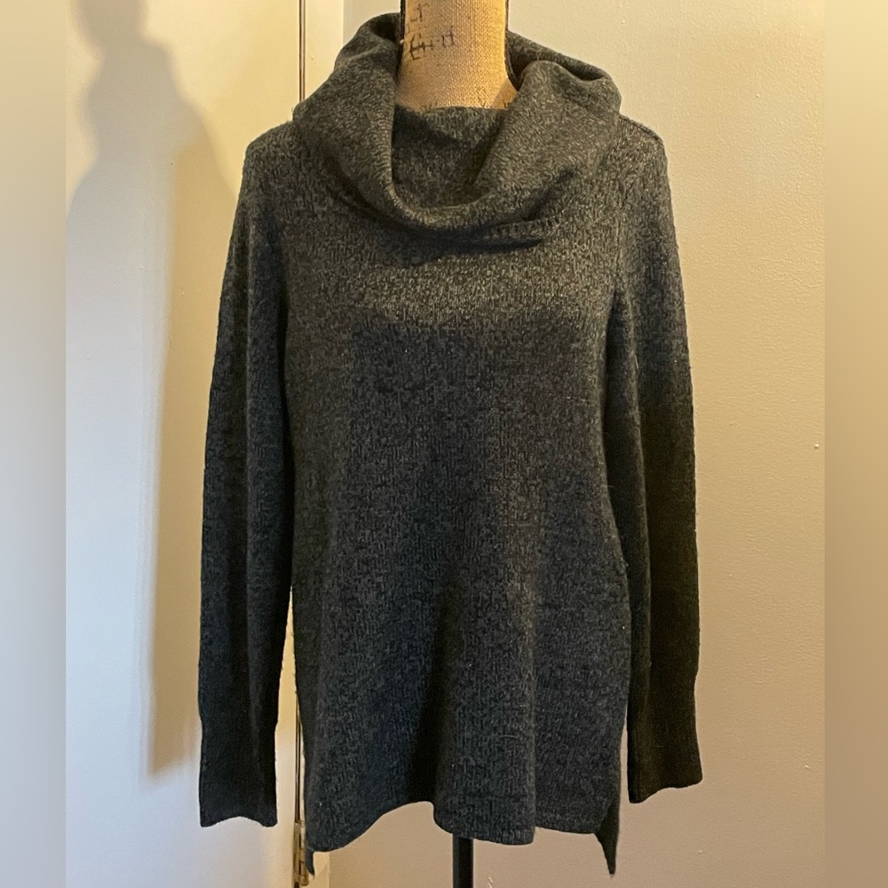 DKNY Dark Charcoal Cowl Neck Sweater